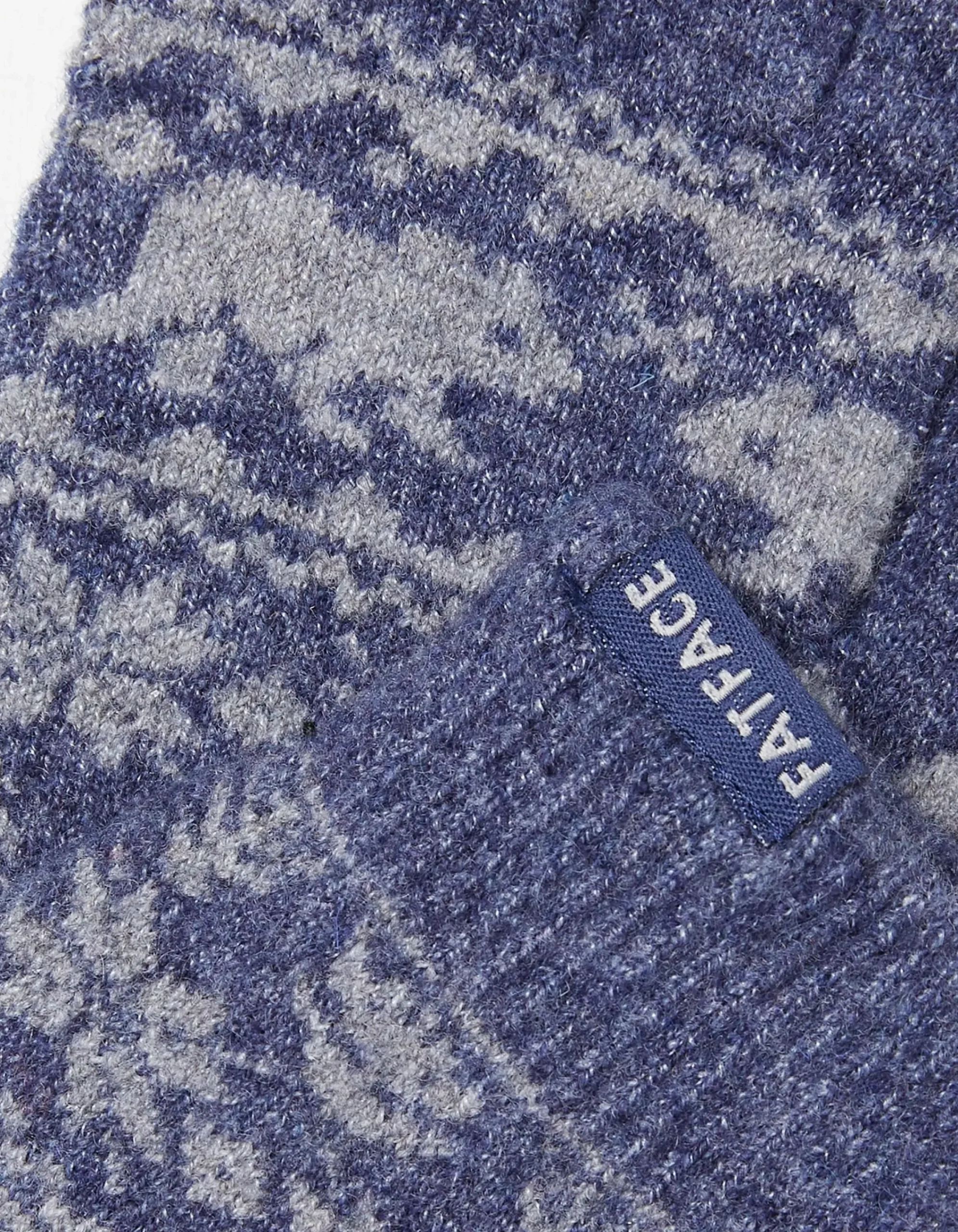 FatFace Bobbi Bear Fairisle Gloves Blue Marl Best