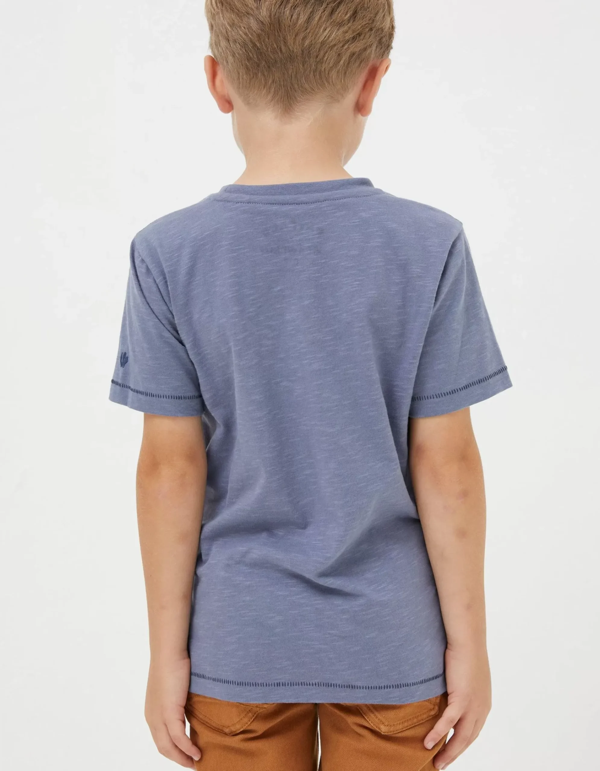 FatFace Bobbi Bear Graphic T-Shirt Blue Sale