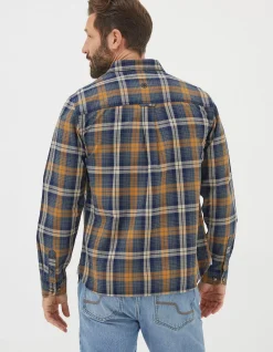 FatFace Bonby Indigo Check Shirt Navy Best