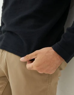 FatFace Braunton Collared Jumper Black Outlet