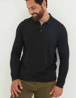 FatFace Braunton Collared Jumper Black Outlet