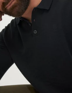 FatFace Braunton Collared Jumper Black Outlet