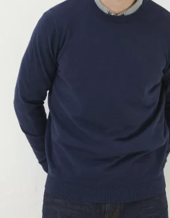 FatFace Braunton Crew Jumper Navy Clearance