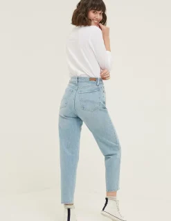 FatFace Bray Barrel Comfort Stretch Jeans Light Blue Discount