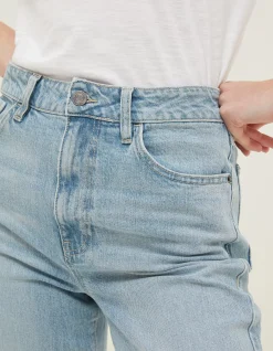 FatFace Bray Barrel Comfort Stretch Jeans Light Blue Discount