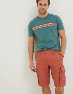 FatFace Breakyard Cargo Shorts Dark Orange Hot