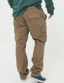 FatFace Breakyard Cargo Trousers Dark Natural Sale