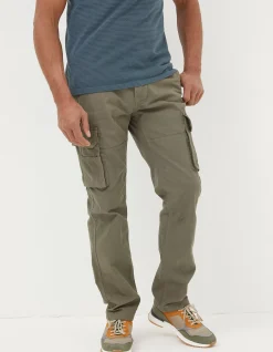 FatFace Breakyard Cargo Trousers Olive Green Clearance