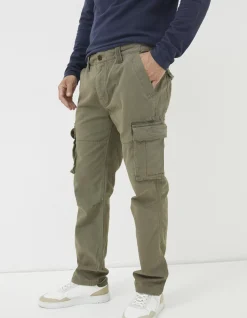 FatFace Breakyard Cargo Trousers Olive Green Clearance
