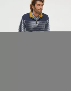 FatFace Breton Airlie Sweatshirt Navy Outlet