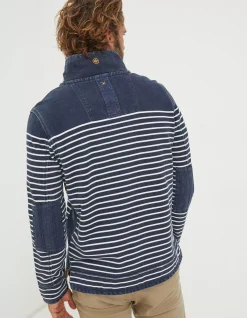 FatFace Breton Airlie Sweatshirt Navy Outlet
