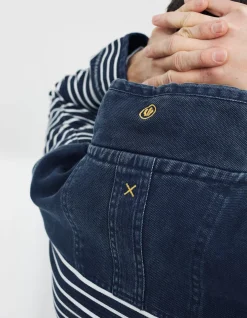 FatFace Breton Airlie Sweatshirt Navy Outlet