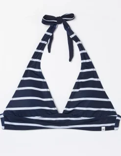FatFace Breton Bikini Top Navy