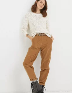 FatFace Brittany Bobble Jumper Ivory Clearance