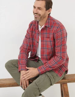 FatFace Broadfield Check Shirt Red