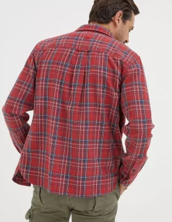 FatFace Broadfield Check Shirt Red
