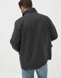 FatFace Broadsands Four Pocket Jacket Charcoal Grey Online