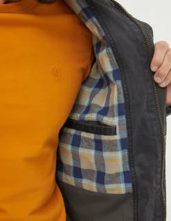 FatFace Broadsands Four Pocket Jacket Charcoal Grey Online