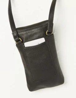 FatFace Bronte Bee Phone Bag Black New