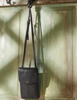 FatFace Bronte Bee Phone Bag Black New
