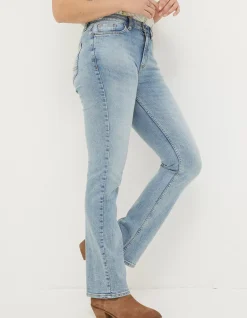 FatFace Brooke Bootcut Jeans Light Denim Blue