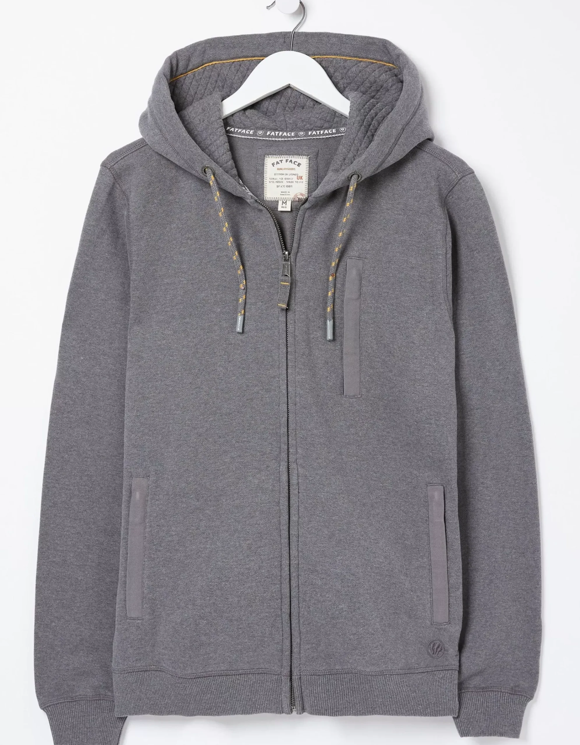 FatFace Brooke Zip Through Hoodie Grey Marl Discount