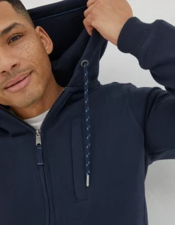 FatFace Brooke Zip Through Hoodie Navy New
