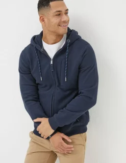 FatFace Brooke Zip Through Hoodie Navy New