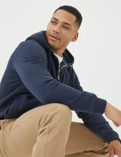 FatFace Brooke Zip Through Hoodie Navy New