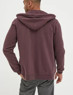 FatFace Brooke Zip Through Hoodie Plum