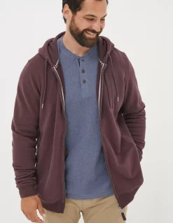 FatFace Brooke Zip Through Hoodie Plum