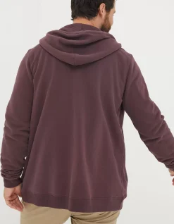 FatFace Brooke Zip Through Hoodie Plum
