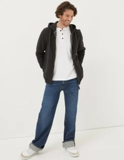 FatFace Brooke Zip Through Hoodie Black Best