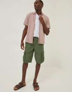 FatFace Bude Lightweight Cargo Shorts Green Online