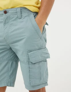 FatFace Bude Lightweight Cargo Shorts Duck Egg Blue Sale
