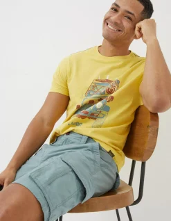 FatFace Bude Lightweight Cargo Shorts Duck Egg Blue Sale