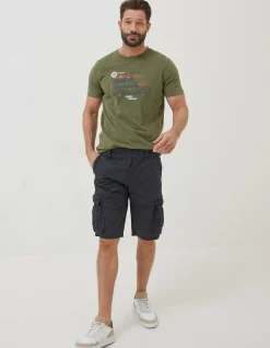FatFace Bude Lightweight Cargo Shorts Navy Clearance