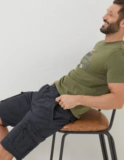 FatFace Bude Lightweight Cargo Shorts Navy Clearance
