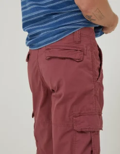 FatFace Bude Lightweight Cargo Shorts Berry Pink Sale