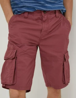 FatFace Bude Lightweight Cargo Shorts Berry Pink Sale