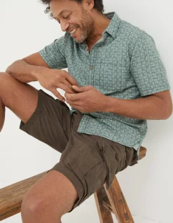 FatFace Bude Lightweight Cargo Shorts Chocolate Brown Best