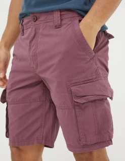 FatFace Bude Lightweight Cargo Shorts Washed Purple Sale