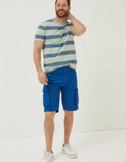 FatFace Bude Lightweight Cargo Shorts Cobalt Blue Sale