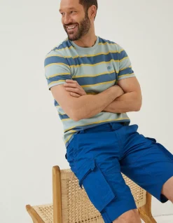 FatFace Bude Lightweight Cargo Shorts Cobalt Blue Sale