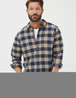 FatFace Buffalo Check Shirt Navy