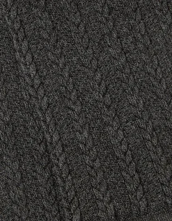 FatFace Cable Tights Charcoal Grey Sale