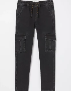 FatFace Camber Cargo Jeans Black