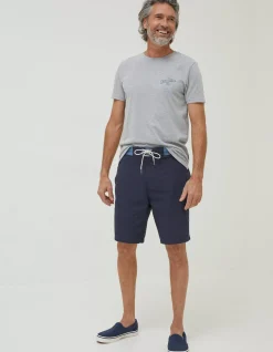 FatFace Camber Plain Swim Shorts Navy