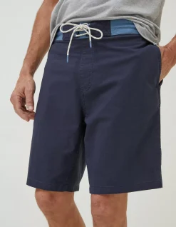 FatFace Camber Plain Swim Shorts Navy
