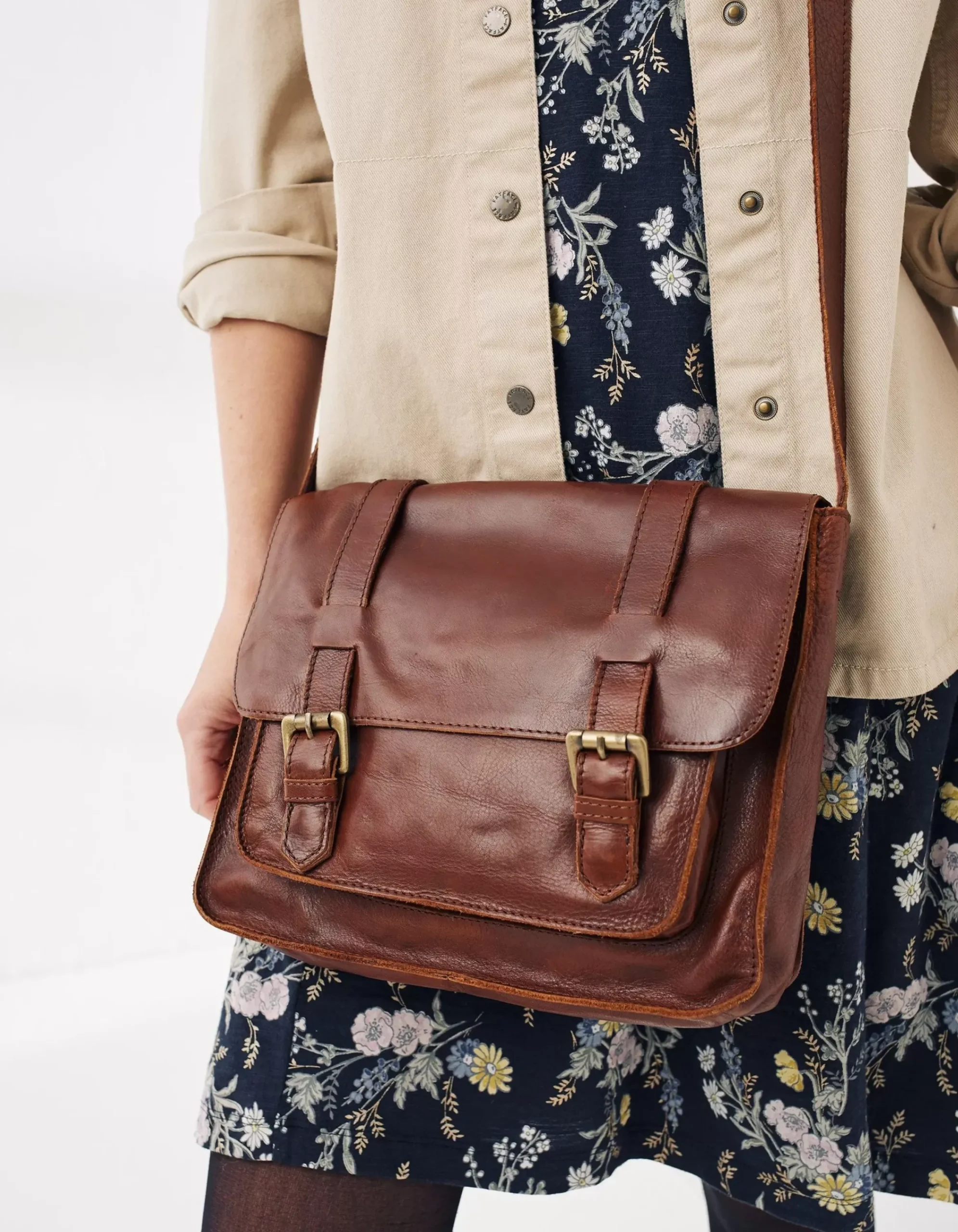 FatFace Camilla Satchel Chestnut Sale